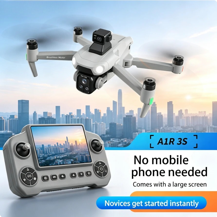Fpv Brushless Rc Drone 4K - โดรนพับได้ A1R3S GPS พร้อมกล้อง 8K HD