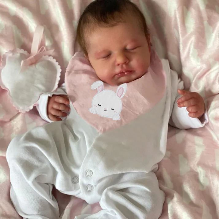 Reborn Baby Doll Silicone Realistic - ตุ๊กตาทารกเกิดใหม่ทำจากซิลิโคนเหมือนจริงเหมือนจริงขนาด49ซม.