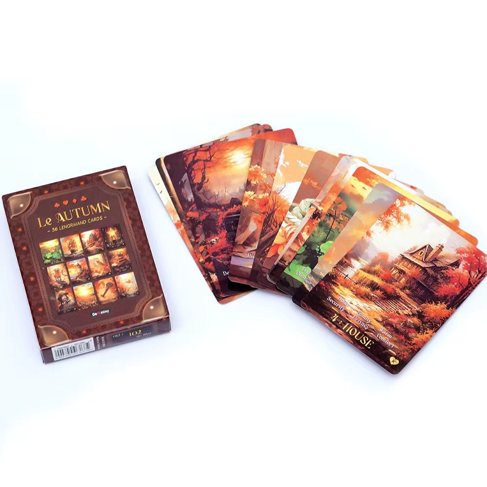 Tarot Cards Deck With Guidebook - เลนอร์มานด์ ทาร์อ็อต ดีค ลี ออทัมน์ คอลเลคชั่นสำหรับการทำนายดวงชะตาและการทำนายดวงชะตา
