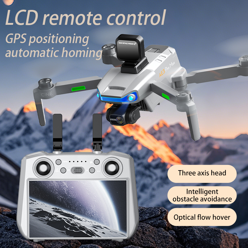 Fpv Brushless Rc Drone 4K - AE3 PRO Max ใหม่ LCD SC