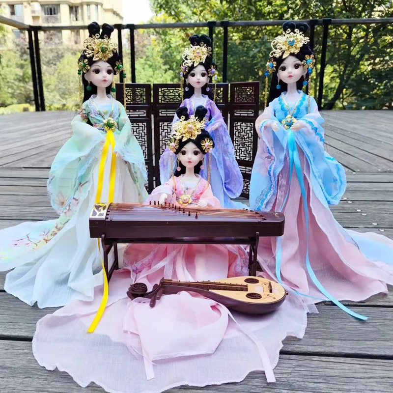 Bjd Doll 1 6 Full Set With Clothes - 30เซนติเมตรทั้งชุดตุ๊กตา1/6เครื่องแต่งกายโบราณตุ๊กตา BJD เปลี่ยนขึ้น DIY ของเล่นสาวแต่งตัวแฟชั่นเพลย์เฮาส์ของขวัญวันเกิด