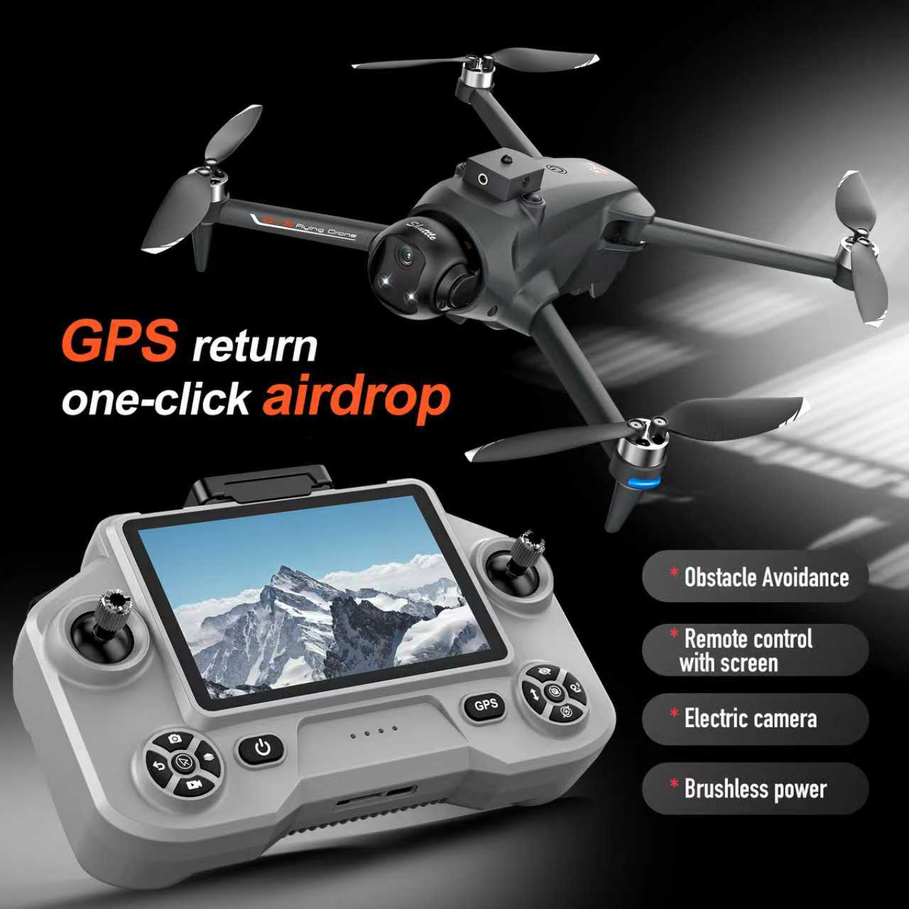 Fpv Brushless Rc Drone 4K - โดรน YL059 FPV GPS Quadcopter 8K
