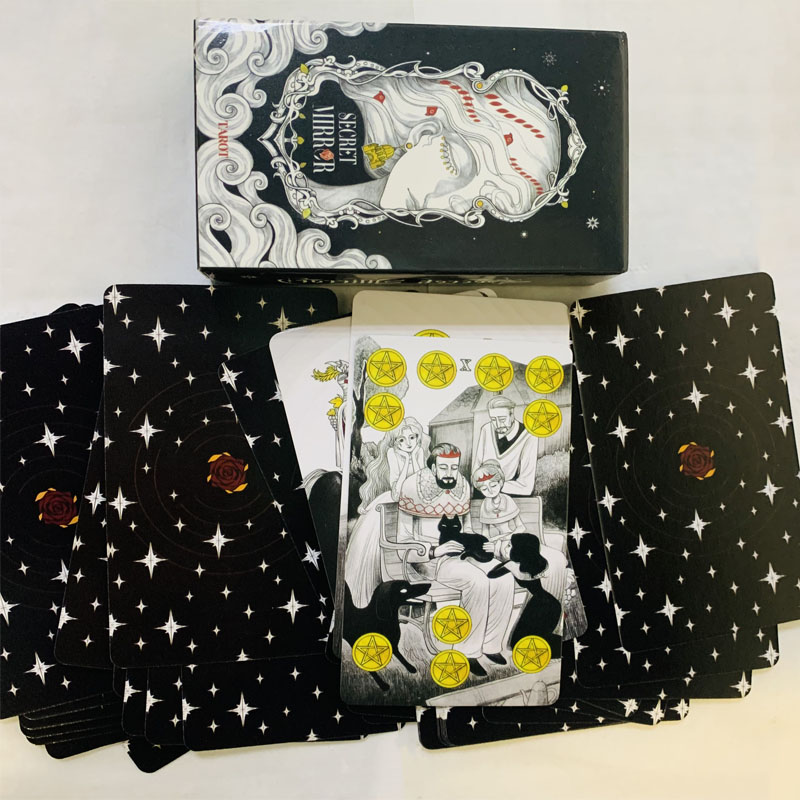 Secret Mirrorไพ่ทาโรต์ 80 สําร - Tarot Cards Deck With Guidebook บทวิจารณ์และราคา
