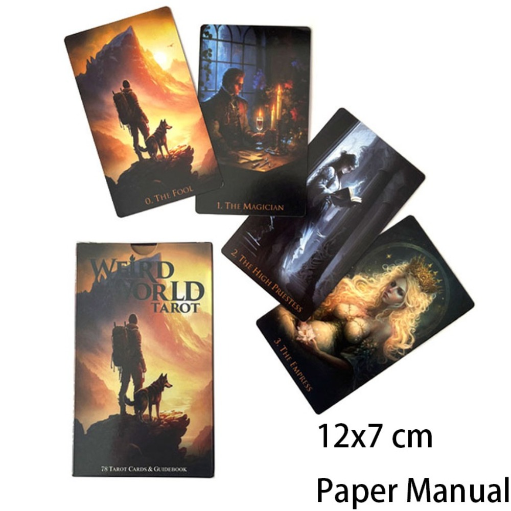 12*7 ซม.แปลกโลกไพ่ทาโรต์ 78 ใบ - Tarot Cards Deck With Guidebook บทวิจารณ์และราคา