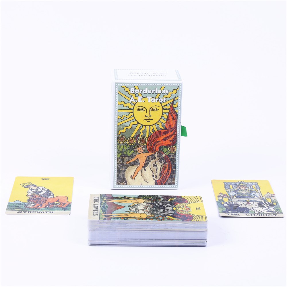 12*7ซม. ไร้ขอบดาดฟ้าไพ่ทาโรต์แ - Tarot Cards Deck With Guidebook บทวิจารณ์และราคา