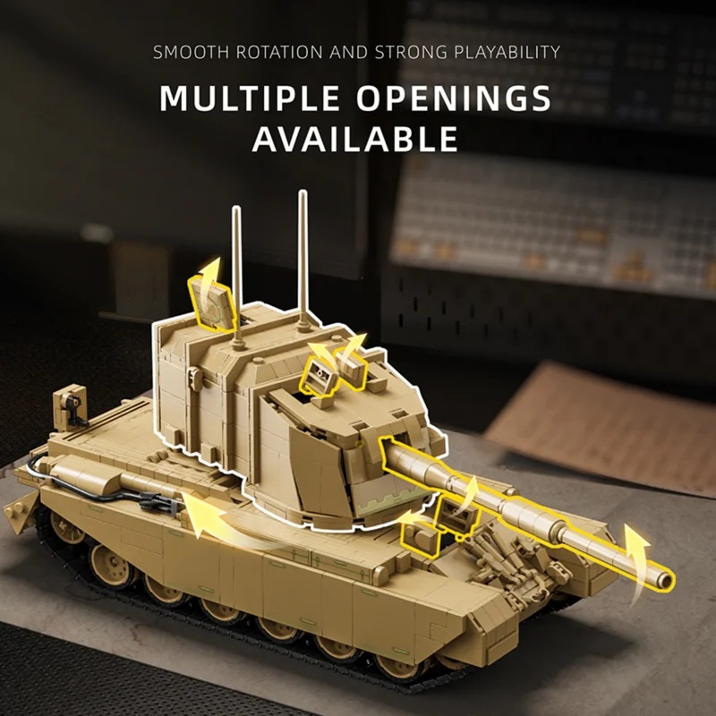 2080 ชิ้น ปืนต่อต้านรถถังหนัก  - Lego Compatible Military Tank บทวิจารณ์และราคา