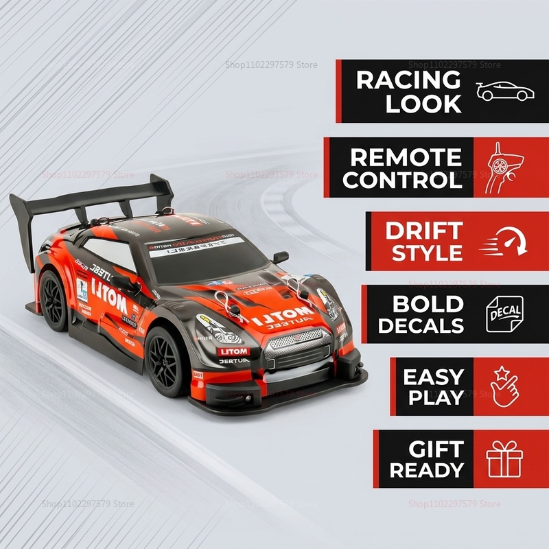 รถบังคับวิทยุแบบดริฟท์ 4 ล้อ ข - Rc Drift Car 1 24 Scale 4Wd บทวิจารณ์และราคา