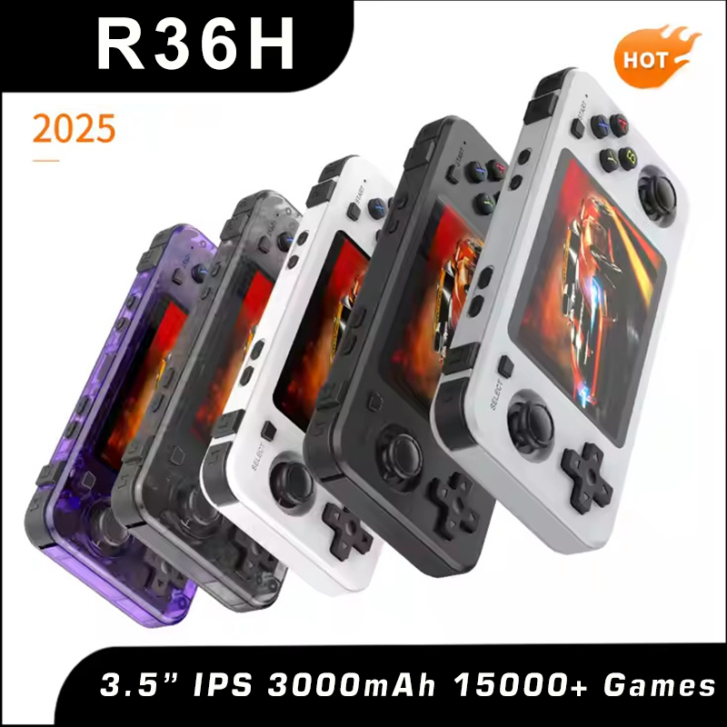 ใหม่ R36H Retro คอนโซลมือถือ O - Retro Handheld Game Console R36S บทวิจารณ์และราคา