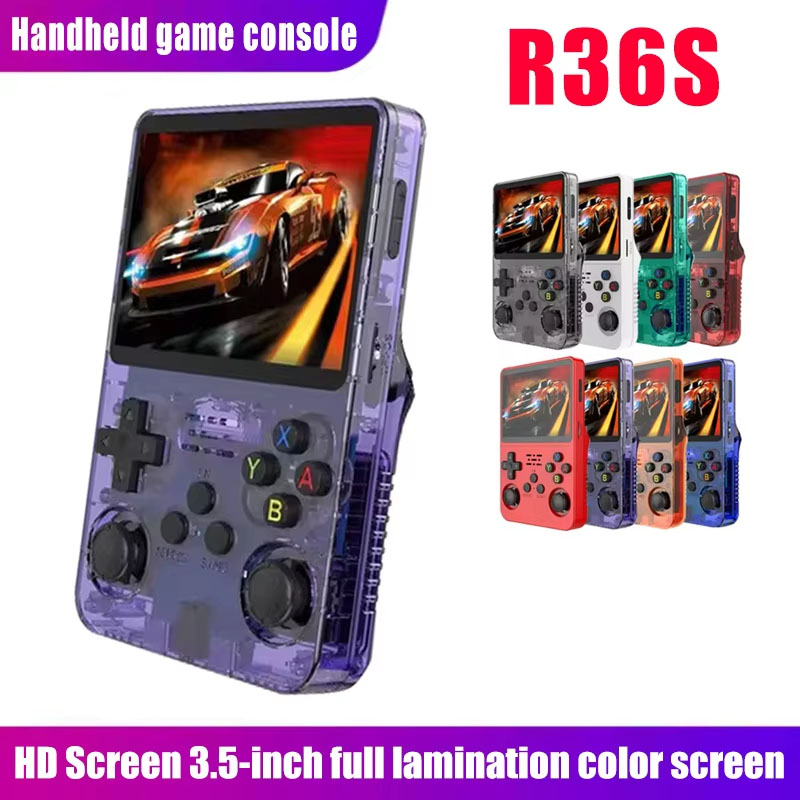 เครื่องเล่นเกมพกพา R36s ใหม่ ร - Retro Handheld Game Console R36S บทวิจารณ์และราคา